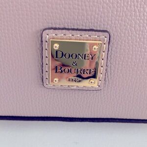 NWT - Dooney & Bourke Zip Domed Crossbody Mushroom/mauve
